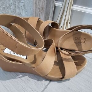 Naturalizer Women's Brown Wedge Sandals Size 11